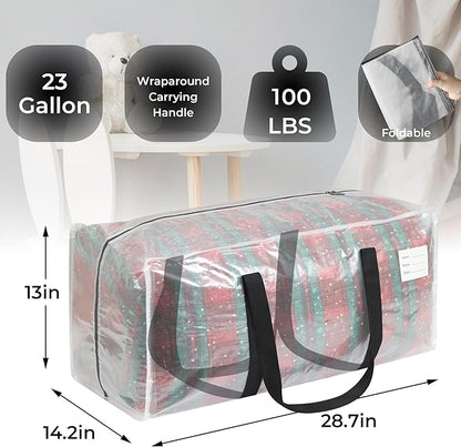 8 Pack Extra Heavy Duty Large Moving Bags with Comfortable Handle & Strong Zipper,Storage Totes for Space Saving Moving Storage College Supplies Alternative to Moving Box,Clear