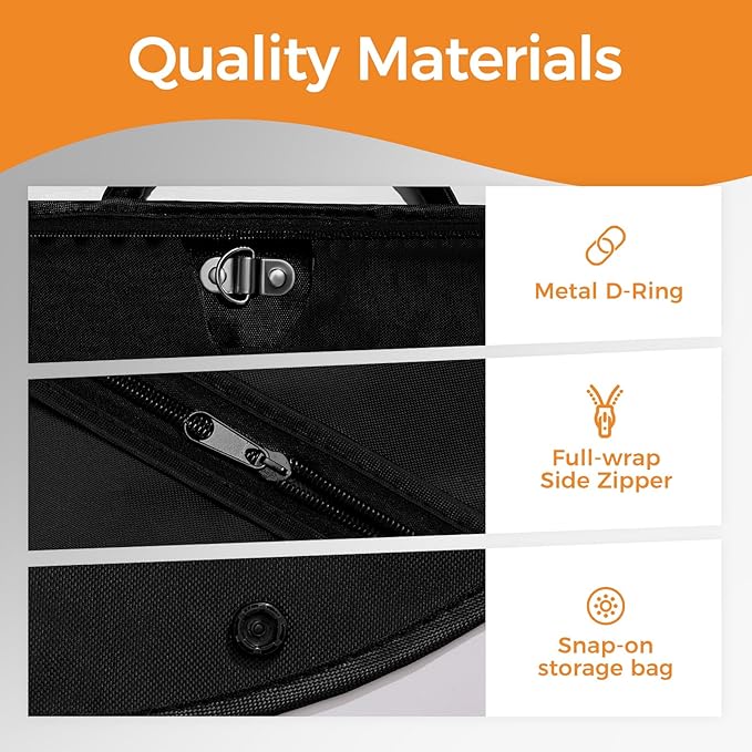 2 Pack 43" Garment Bag for Closet Storage and Travel, Tear-Resistant Waterproof Dustproof, Suit Bag for Hanging Clothes with Zippers, Durable 600D Oxford Fabric for Suits, Dresses (Standard)