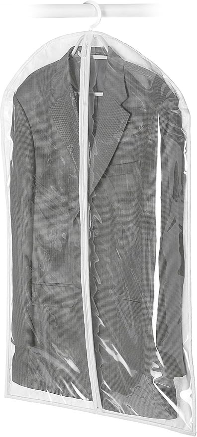 Whitmor Zippered Hanging Suit Bag - Set of 6