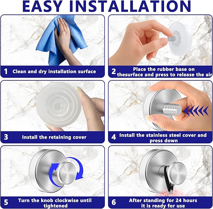 Suction Cup Hooks for Shower,Removable No Drill Towel Hooks,Upgraded 15 lbs Strong Suction hooks for Bathroom Tile,Shower Wall,Glass Door,Kitchen-Loofah,Coat,Stainless Waterproof-Silver 2 Pcs