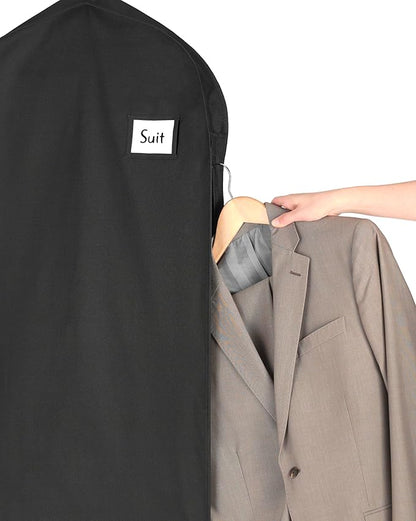 Whitmor Deluxe Zippered Suit Bag - Black