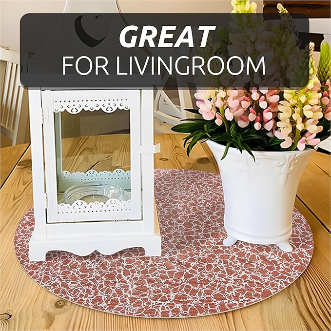 FIFTY FEET 12X240 Inch Shelf Liner with Scissor & Tape Measure for Kitchen Cabinets, PVC Drawer Liner for Dresser Non-Slip Bathroom, Non-Adhesive Cabinet Liner Washable (Brown Crack)