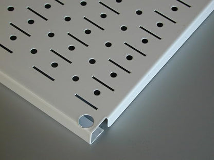 Wall Control Pegboard Organizer 4 ft. Metal Pegboard Standard Tool Storage Kit with Black Toolboard and White Accessories