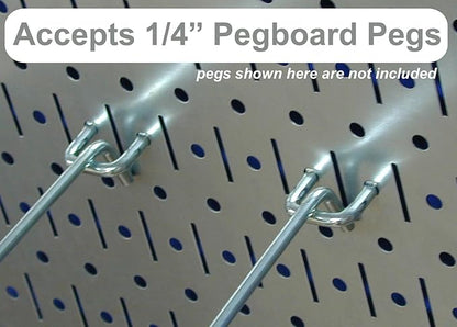 Wall Control Kitchen Pegboard Organizer Pots and Pans Storage Rack Organization Kit with Black Pegboard and White Accessories