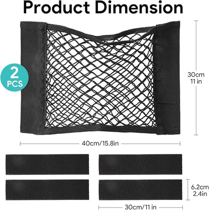 2Pcs Plastic Bag Holder, Grocery Bag Holder Organizer Dispenser, Mesh Storage Net, Trash Bag, Garbage Bag, Shopping Bag Under Sink Cargo Organizers and Wall Mounted