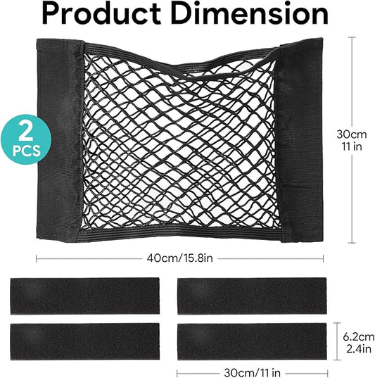 2Pcs Plastic Bag Holder, Grocery Bag Holder Organizer Dispenser, Mesh Storage Net, Trash Bag, Garbage Bag, Shopping Bag Under Sink Cargo Organizers and Wall Mounted
