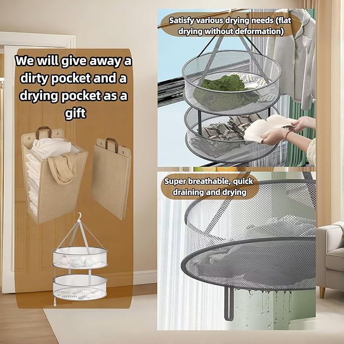 The Storage Rack Above The Washing Machine, Dryer, and Refrigerator has Been Widened in Width. There are Laundry Bags and Drying Pockets. Adjustable Height Laundry Room Shelves Organizer(White)