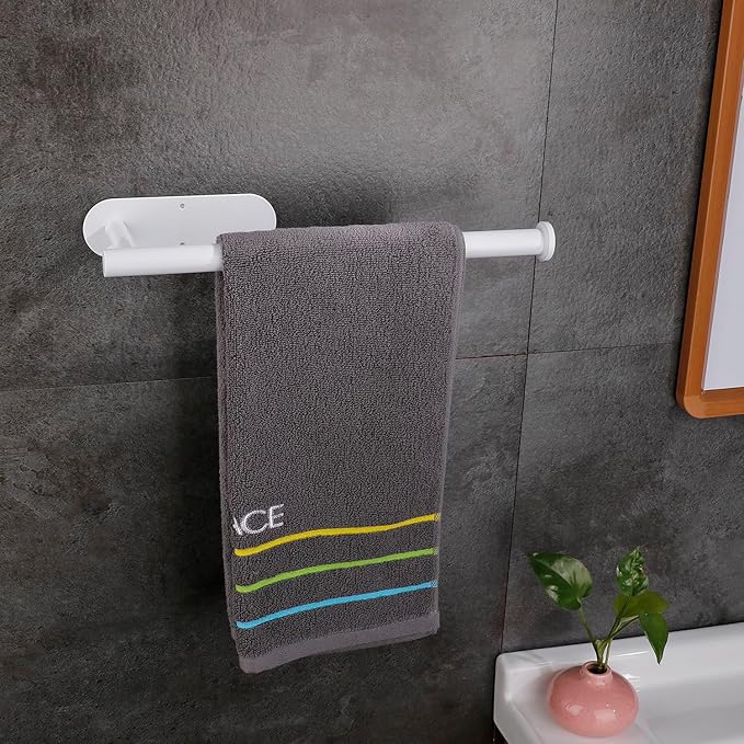 Paper Towel Holders,Paper Towels Rolls,Paper Bulk- Self-Adhesive Under Cabinet Wall Mount Countertop,Both Available in Adhesive and Screws,for Kitchen, Pantry, Sink, Bathroom，Stainless Steel-White