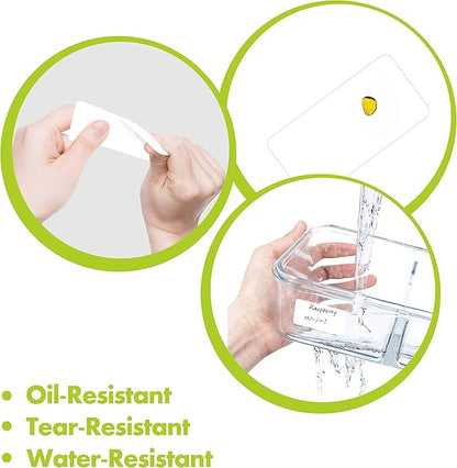 120 Large Size Removable Customizable Blank Labels, Water/Oil/Tear Resistant, No Residue for Home Organization Projects, Bins, Kitchen Storage Containers, Desk Items(2”x 4”)