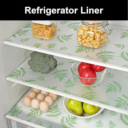Cooyes Shelf Liner Drawer Liners, Shelf Liners for Kitchen Cabinets, Non-Adhesive Cabinet Liner, EVA Waterproof Non-Slip Refrigerator Liners for Kitchen Drawers（23.6" W x 118" L）