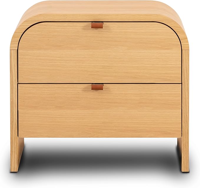 Poly & BARK Cirq Nightstand in Oak