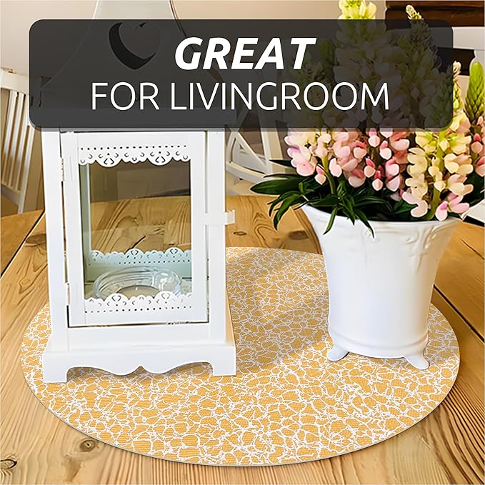 FIFTY FEET 12X240 Inch Shelf Liner with Scissor & Tape Measure for Kitchen Cabinets, PVC Drawer Liner for Dresser Non-Slip Bathroom, Non-Adhesive Cabinet Liner Washable (Orange Crack)
