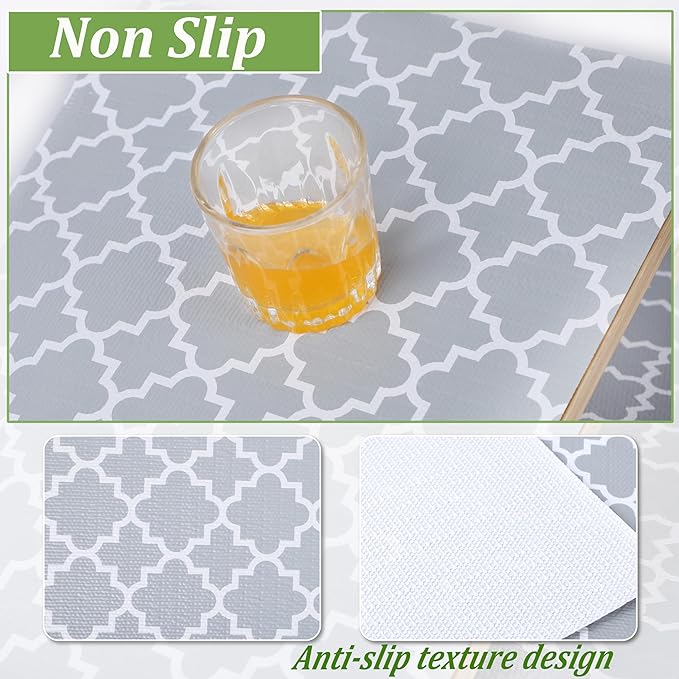 Shelf Liner 20 Inch Wide X 20 Ft Non Adhesive Cabinet Drawer Liner Non Slip Waterproof Pantry Shelves Mat for Refrigerator Closet Cupboard Kitchen Bathroom