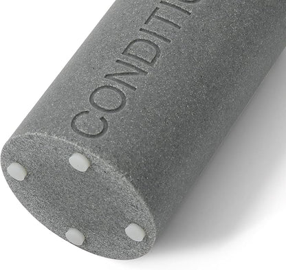 Indecor Home Resin Neutral Gray Sandstone Conditioner Engraved Bottle Refillable Pump Dispenser, Durable Waterproof Resin Construction for Bath, Shower - Gray Sandstone Satin Nickel Pump