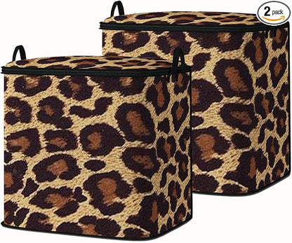 Large Comforter Storage Bag with Zipper,Closet Organizer for Clothes/Blankets/Quilts/Pillows,Fabric Storage Bags with Portable Handles 95L(2-Pack)