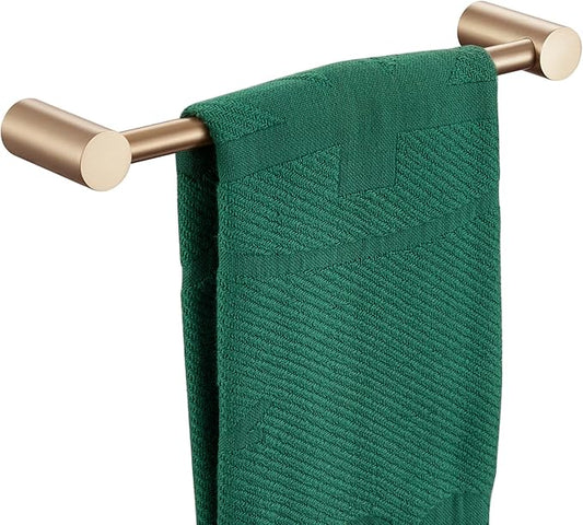 KOKOSIRI Bathroom Towel Holder 12-Inch Hand Towel Bars Wall Mounted Bathroom Hardware Accessories Champagne Bronze Stainless Steel, B4007CPG-L12