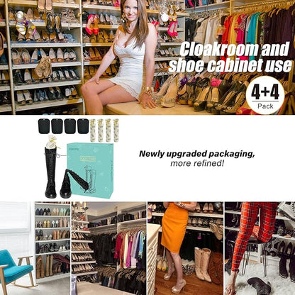 Boot Shapers for Tall Boots Women,Boot Trees Cedar Freshner,Inserts Boots Support for Women 100% Cedar Wooden Sachets Bags