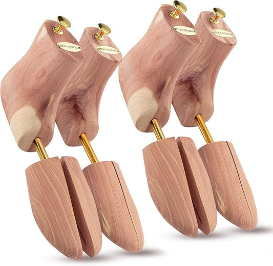 HOUNDSBAY Boot Trees, Cedar Boot Tree for Men, Shoe Tree for Boots, Boot Stretcher & Shaper