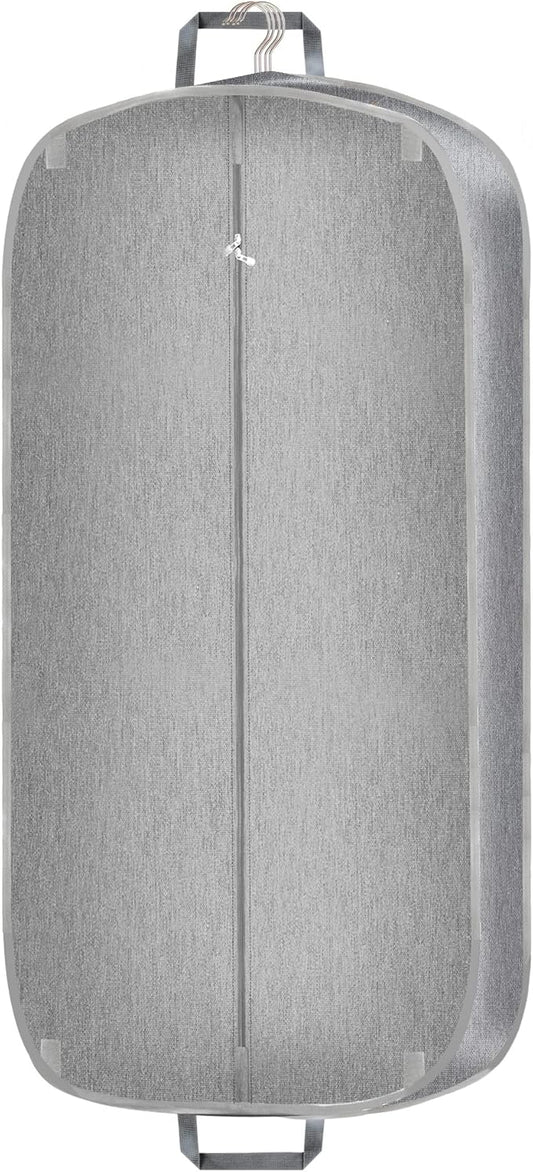 Heavy Duty Waterproof Garment Bag for Travel, Tear Resistance Suit Bag for Men Travel for Suits, Tuxedos, Coats, Uniform. Grey, 42 inch…