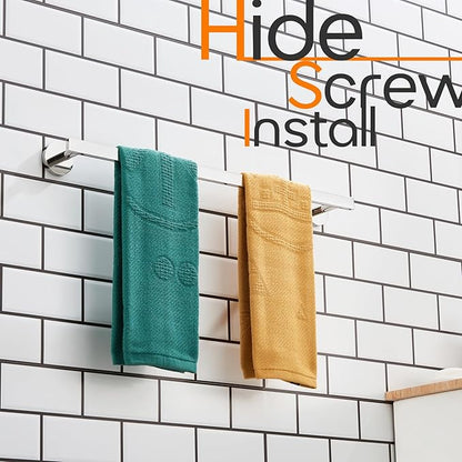 20 Inch Bathroom Towel Bar Bath Towel Rack Kitchen Towel Holder Towel Shelf Wall Mounted SUS304 Stainless Steel Polished Chrome AN4001CH-L20