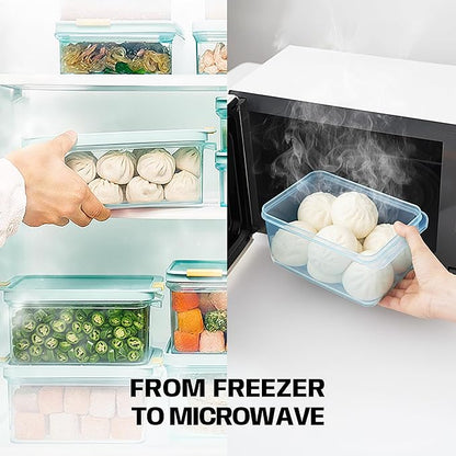 LocknLock HFL101 Freezer Fit Plastic Food Storage Container with Lid for Kitchen, Lunch, Meal Prep, and Leftovers, BPA-Free, Airtight, Leakproof, Microwave, Dishwasher-Safe, 450ml