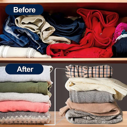 Acrylic Shelf Dividers For Closet Organization，Sweater Organizer For Closet -8pack 8” Tall Clear Plastic Shelf Dividers For Closets Shelves Cabinets