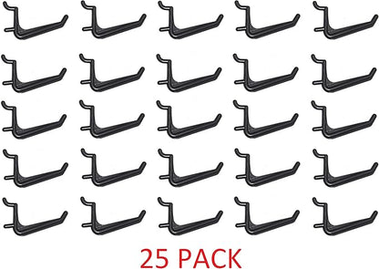 JSP Manufacturing Jumbo Pegboard Hooks Black Garage Tools Hammer Air Tool Storage Organization Jewelry (25)