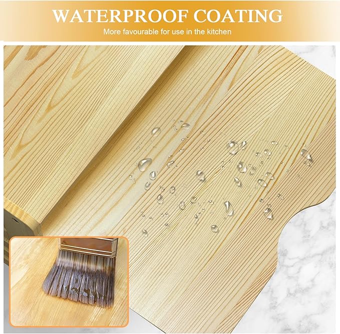 sandpaint 6 Tier Wooden Cabinet Tray Dividers, Kitchen Vertical Tray Divider Organizer, Storing pans, Baking trays, Cutting Board