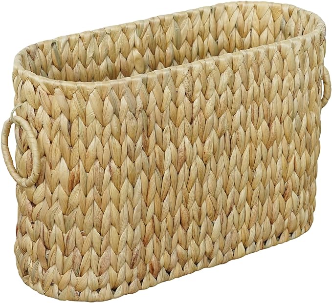 Toilet Paper Storage,Water Hyacinth Toilet Paper Baskets Bathroom Organizer,Large Toilet Paper Holder for up to 9 Mega Rolls,Bathroom Accessories Organizer