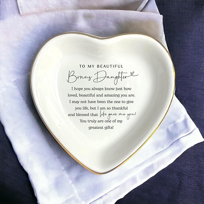Daughter In Law Gift, Ring Dish, Stepdaughter Gift, Future Daughter Gift, Daughter In Law Present, Daughter In Law Birthday Gift, Future Daughter Gift From Parents In Law, Stepmother Stepdad