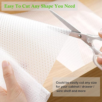 Shelf Liners for Kitchen Cabinets Non Adhesive Drawer Liner, 20 in x 20 FT Non Slip Waterproof Washable Refrigerator Mats for Wire Shelf,Bathroom Shelves,Fridge,Dresser,Shoe Rack