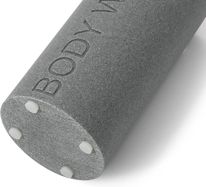 Indecor Home Resin Neutral Gray Sandstone Body Wash Engraved Bottle Refillable Pump Dispenser, Durable Waterproof Resin Construction for Bath, Shower - Gray Sandstone Satin Nickel Pump