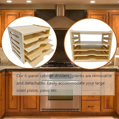 KMHGD Tray Dividers for Kitchen Cabinet, 16.7" W x14.13 H x12.4 D, Cabinet Tray Dividers, for Cookie Sheets, Baking trays, Cutting Board, Pans, Perfect for Organizing Cabinets, 5 Years Warranty
