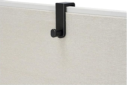 Safco 4224BL Black Plastic and Steel Plate Single Coat Hook with Rounded Knob – Fits Over The Panel Door or Partition – 10 Lbs. Maximum Weight. Organize Coats,Hats,Bags and More