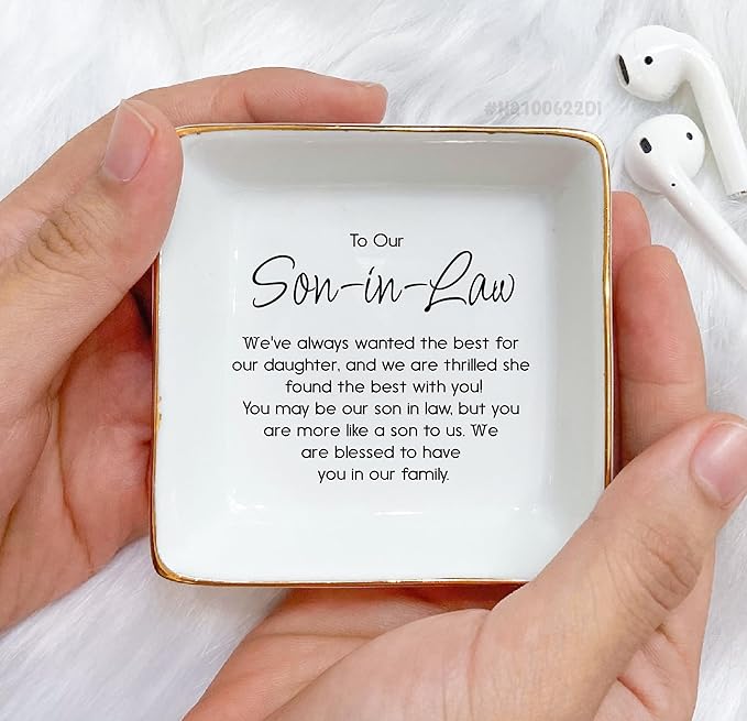Son In Law Gift Ring Dish, Future Son Gift, Son in law Wedding Gift, New Son Gift, Son in law Present Christmas Gift, Future Son in law gift, Son in Law Present, Son in Law Birthday Gift, Groom Gift