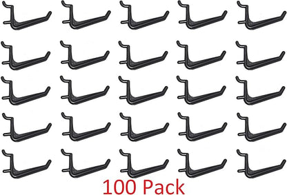 JSP Manufacturing Jumbo Pegboard Hooks Black Garage Tools Hammer Air Tool Storage Organization Jewelry (100)