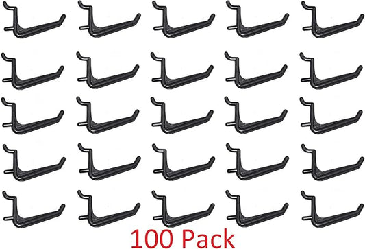 JSP Manufacturing Jumbo Pegboard Hooks Black Garage Tools Hammer Air Tool Storage Organization Jewelry (100)