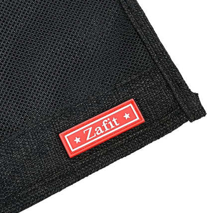 Zafit Linen Bedside Caddy, Bedside Storage Organizer for Hospital Beds, College Dorm Rooms or Baby Bed (Classic 4 Pockets Black)