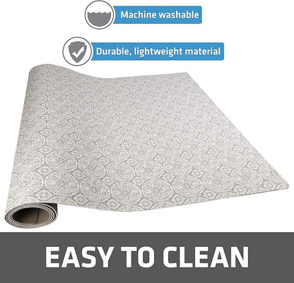 Drymate Premium XL Under Sink Mat, Waterproof Cabinet Protection Mats for Kitchen & Bathroom, Absorbent Shelf Liners, Slip-Resistant, Non-Adhesive, Machine Washable (USA Made)(24”x59”)(Tan)