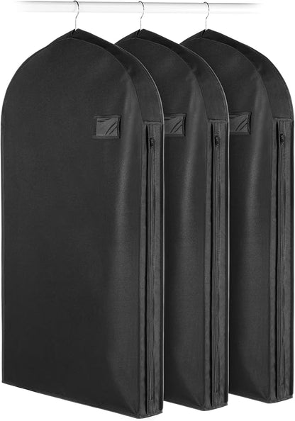Whitmor Deluxe Zippered Suit Bag - Black