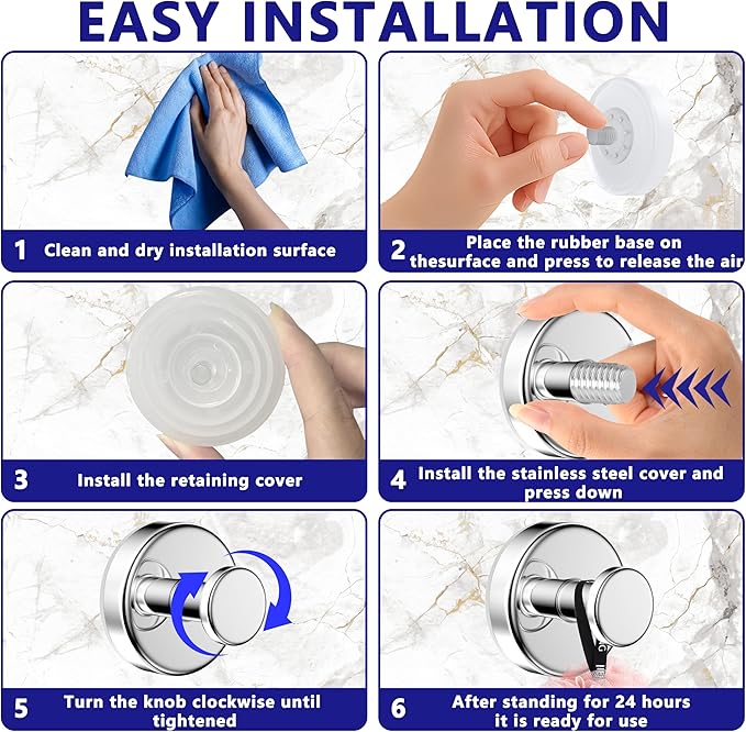 Suction Cup Hooks for Shower,Removable No Drill Towel Hooks,Upgraded 15 lbs Strong Suction hooks for Bathroom Tile,Shower Wall,Glass Door,Kitchen-Loofah,Coat,Stainless Waterproof-Chrome 2 Pcs