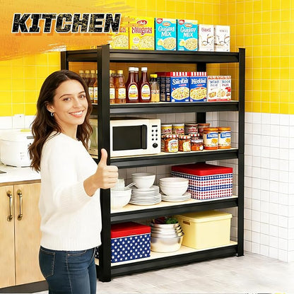 72" H Garage Storage Shelves 5-Tier,Garage Storage System Shelves Adjustable 2000LBS,Storage Shelving for Basement,Pantry,Kitchen,Warehouse,72" H x 35.4" W x 15.7" D