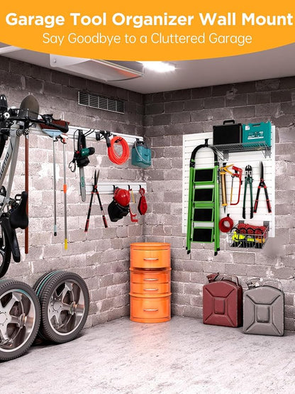 Slatwall Panels Garage Tool Organizer Wall Mount Garage Slat Wall Storage Systems, Bike Storage Rack Garage Organizers and Storage PVC Wall Panels Slat Wall Paneling