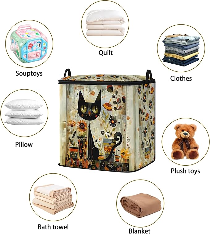 Dawuyu king comforter storage bag,clothes,blanket,bedding,pillow quilt organizer for closet,fabric moving bags with portable handles and zipper 95L(2pack)