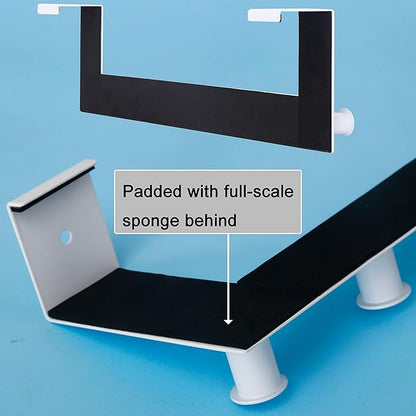 WEBI Over The Door Hook,Door Hanger:Over The Door Towel Rack,6 Peg Door Hooks for Hanging,Door Coat Hanger Over The Door Coat Rack for Towels,Clothes,Behind Back of Bathroom,White,2 Packs