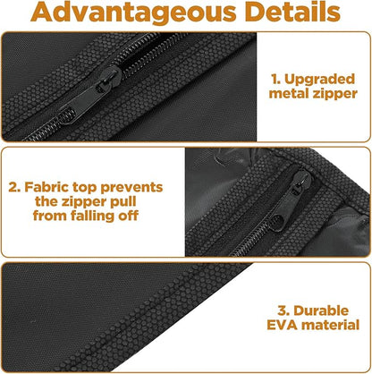 8 packs Garment Bags for Hanging Clothes, 40-inch Garment Bag for Travel and Storage, Washable Suit Bags for Closet Storage and Travel with Clear Window, Black