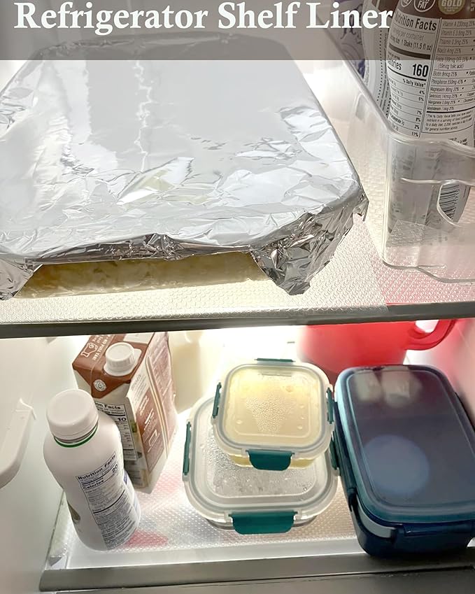 Shelf Liner for Kitchen Cabinets 16 Inch Wide X 20 Ft Non Adhesive Cabinet Drawer Liners Non Slip Waterproof Strong Grip Clear Closet Pantry Shelf Liner Cupboard Refrigerator Bathroom Drawer Mat