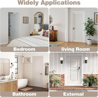 YAZYBHA 2 Pack Over The Door Hooks Hanger for Clothes, Foldable Over The Door Drying Rack for Laundry, Overdoor Hanger Hook with 6 Groves for Towel, Coat, White