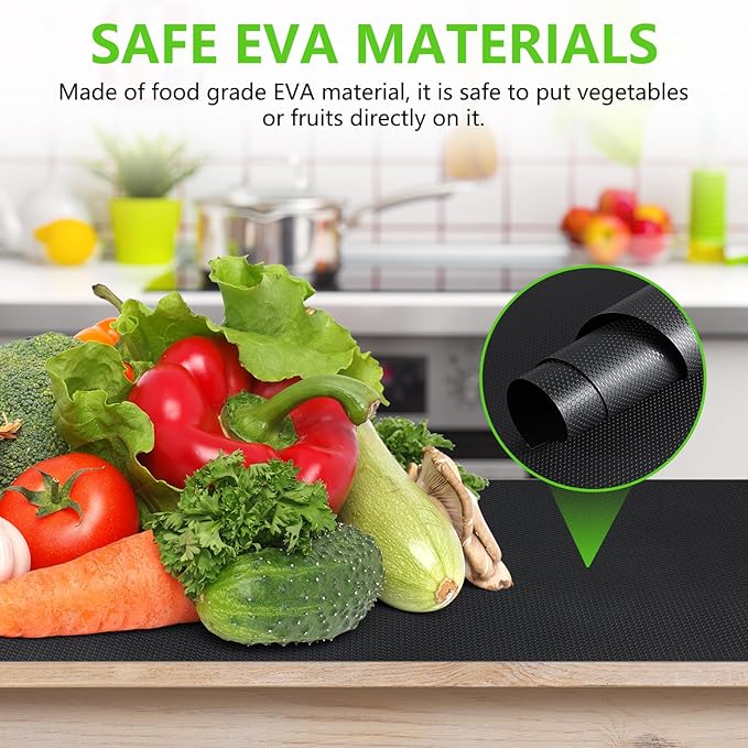 Black Shelf Liners for Kitchen Cabinets Non Adhesive Drawer Liner for Bathroom Waterproof Refrigerator Liners for Shelves Fridge Plastic Mats Cabinet Cupboard Liner 23.6 x 236.2 Inches