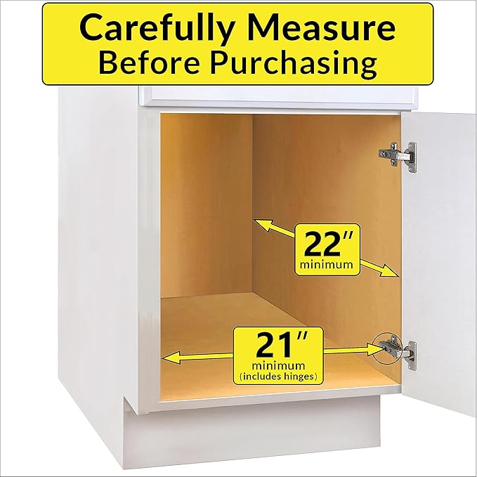LYNK PROFESSIONAL® Pull Out Cabinet Organizer, 20" x 21" Slide Out Drawers for Kitchen Cabinets - Sliding Pull-Out Pantry Shelves – Home Shelf Organizers - Lifetime Ltd. Warranty, Chrome